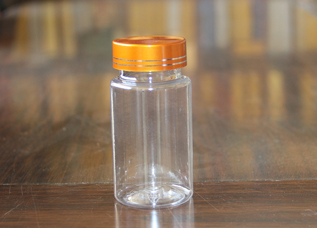 100-2cc透明瓶仿金盖 高度：90mm  直径：45mm